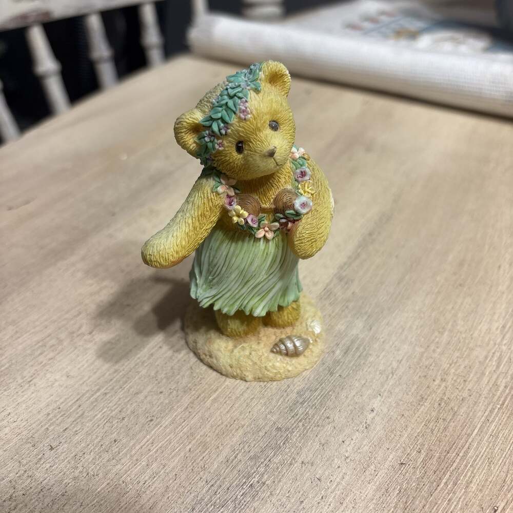 Vintage Cherished Teddies Leilani Tahiti 'Across the Seas' Figurine 1997